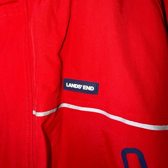 Lands' End Men’s Squall Waterproof Insulated Parka – Red xxl - Picture 2 of 11